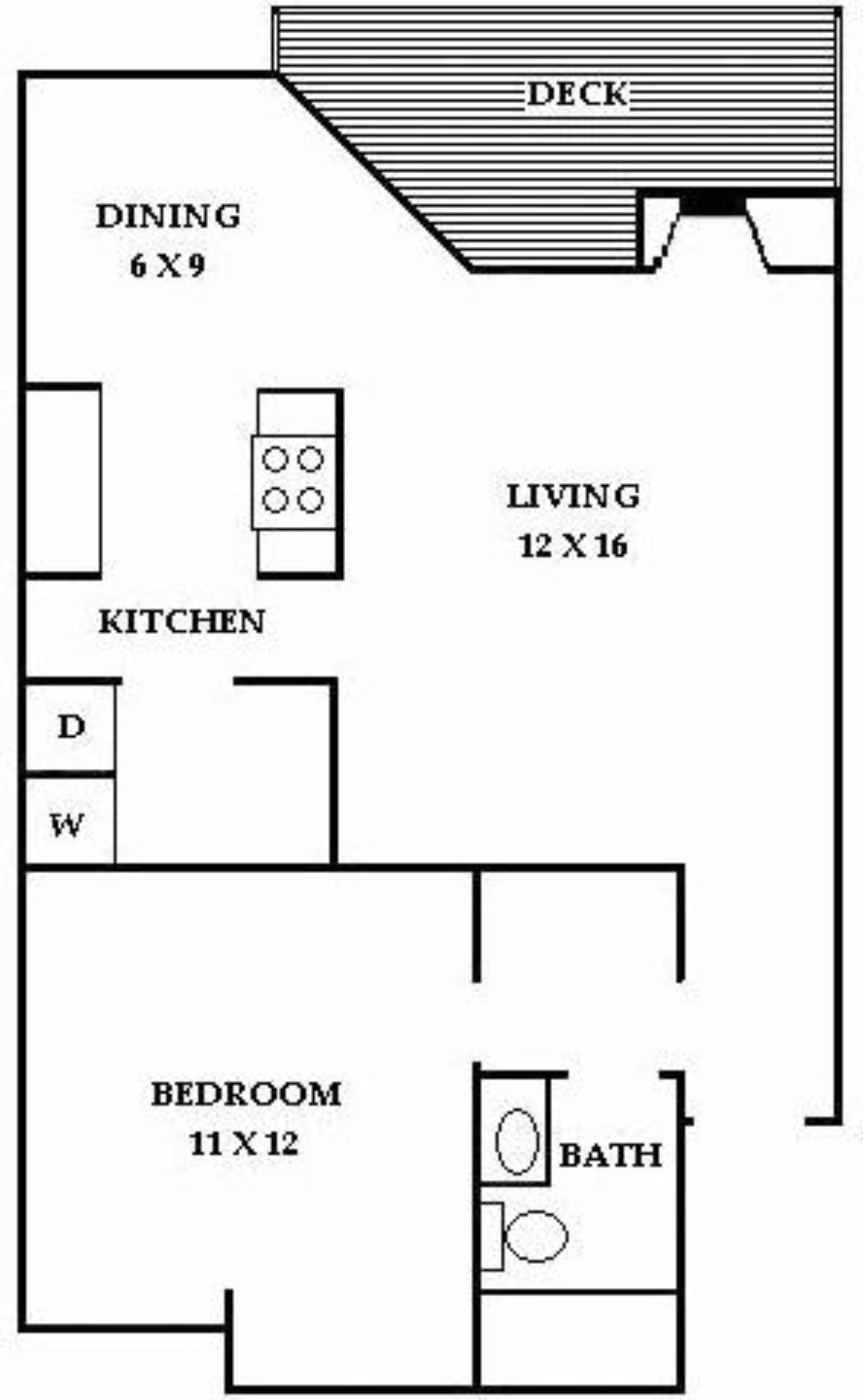 Plan Image: 1 Bedroom, 1 Bath