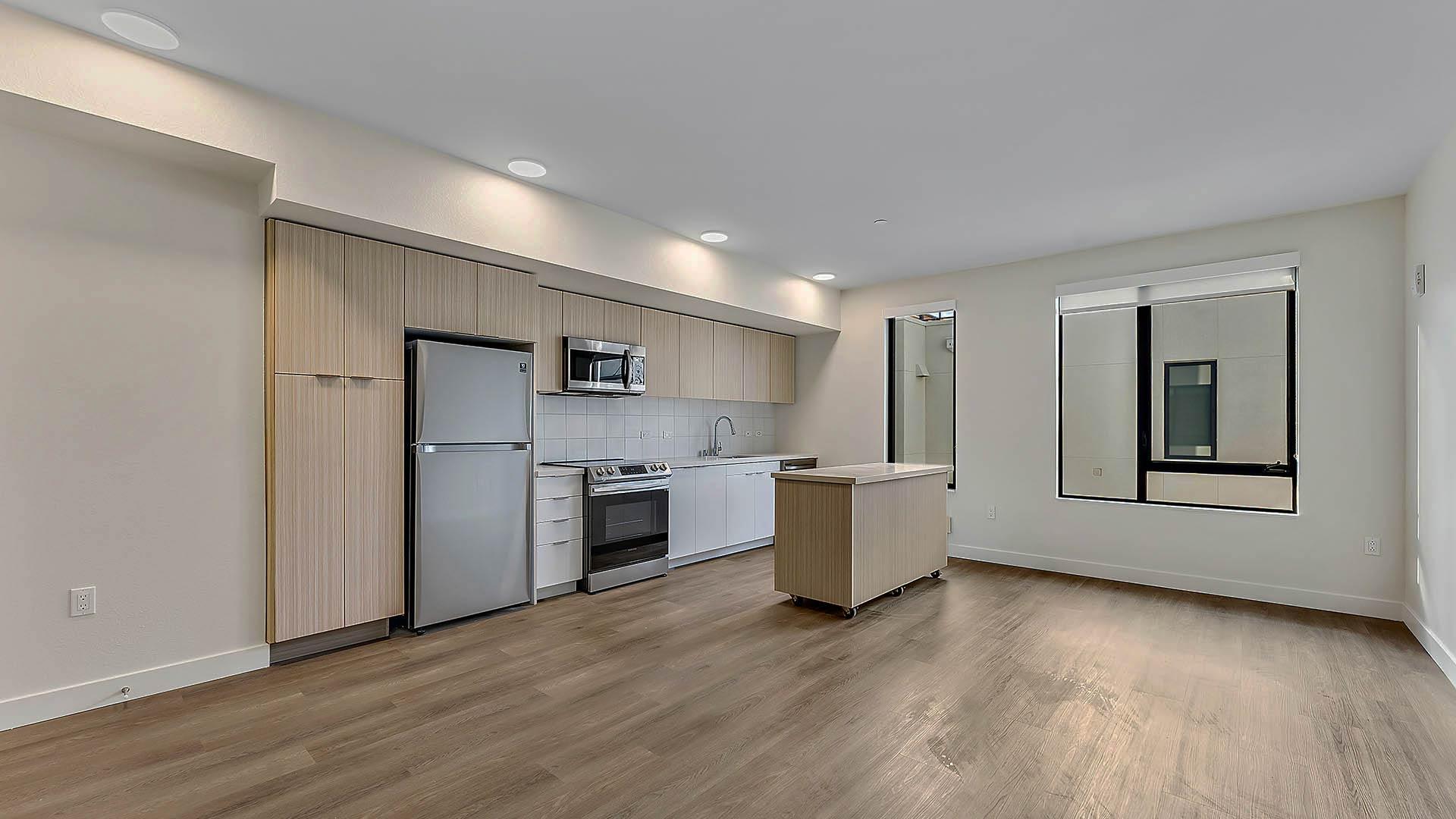 Blake apartments c2 floorplan kitchen view 1