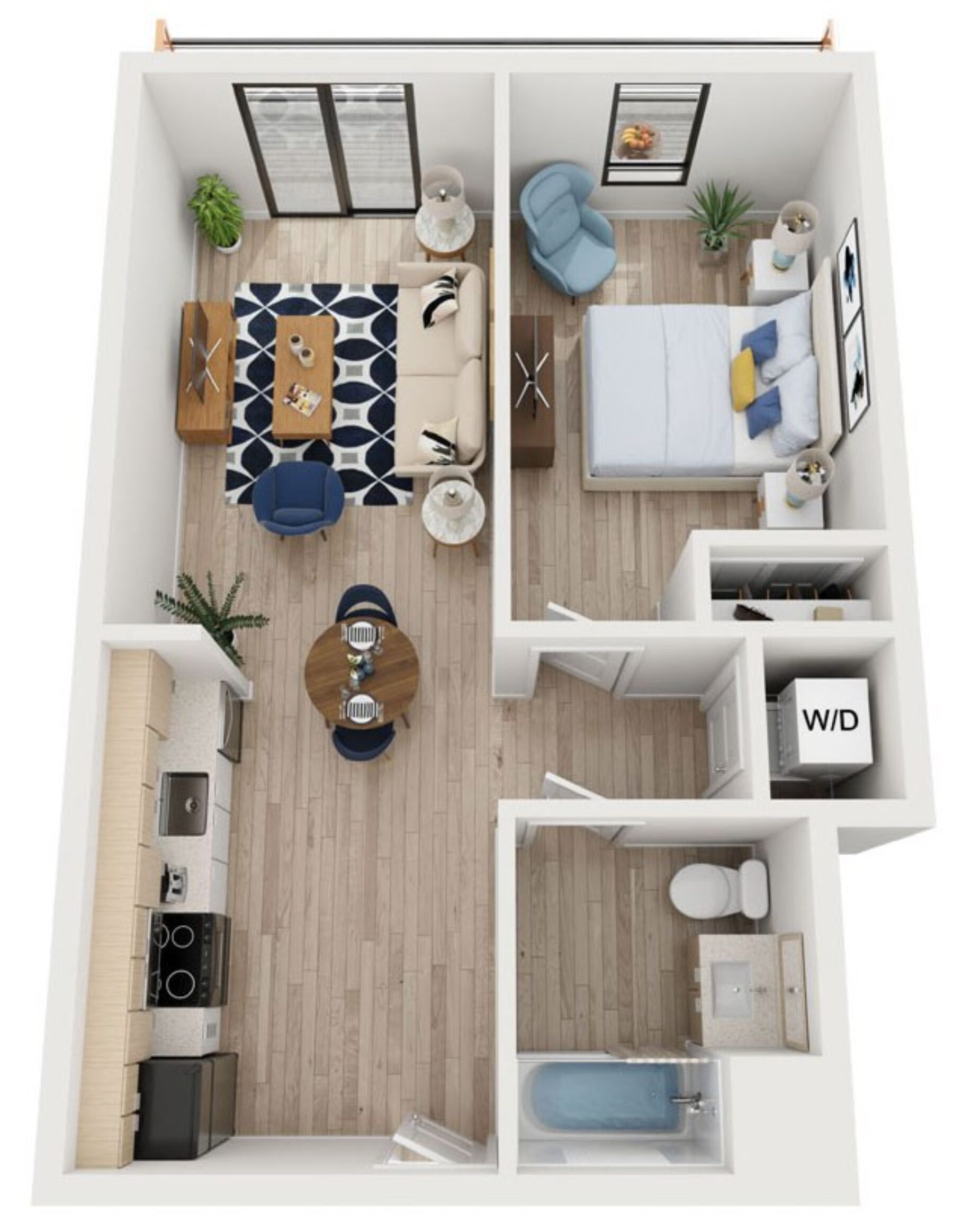 Plan Image: B4 - One Bedroom