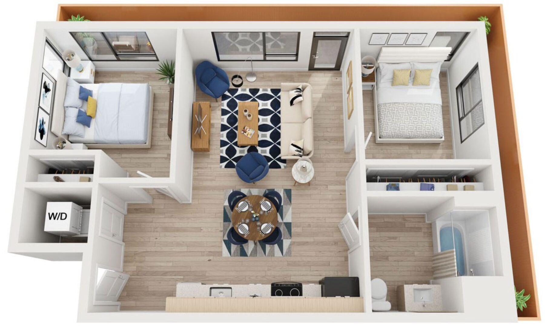 Plan Image: C1 - Two Bedroom