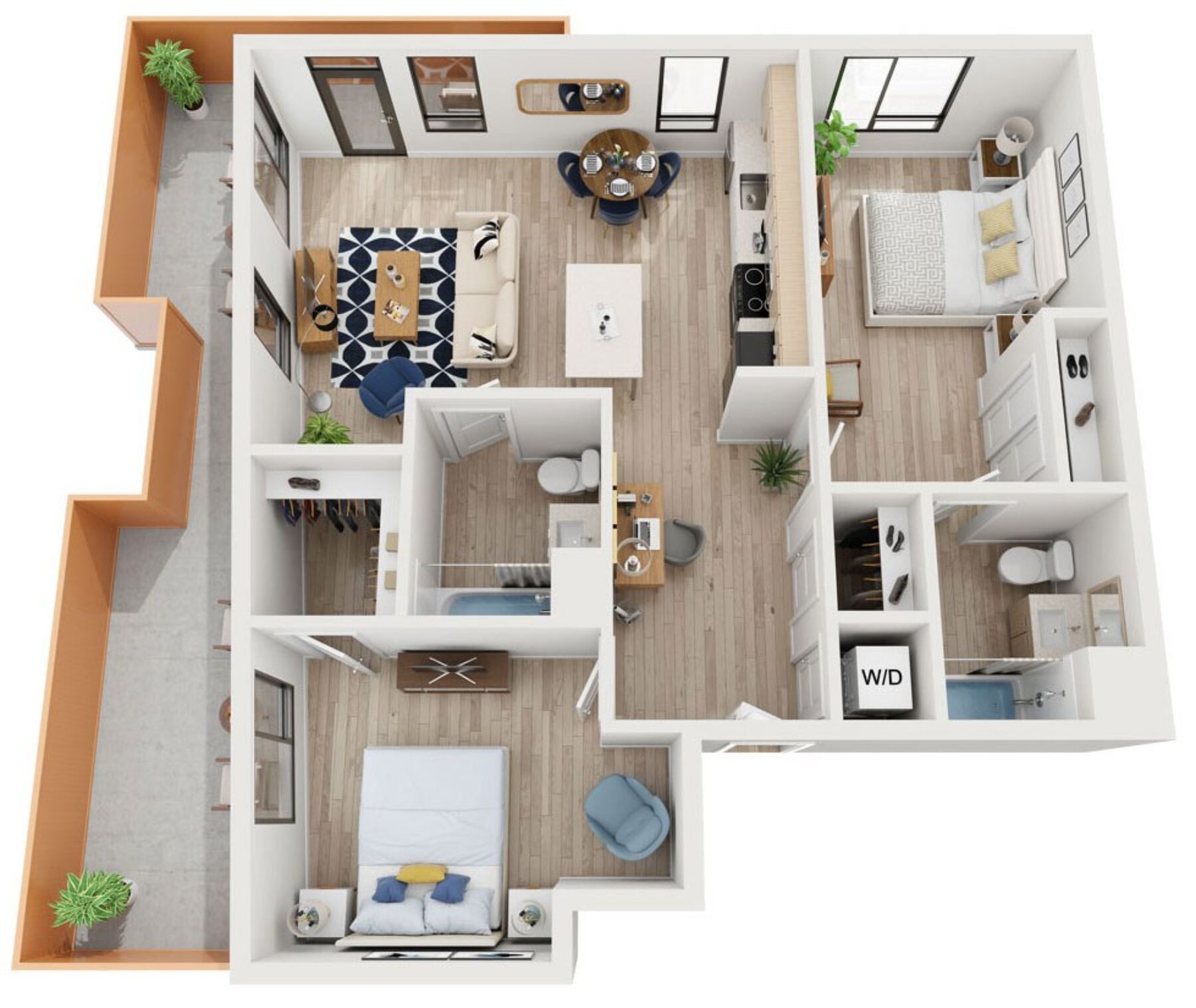 Plan Image: C7 - Two Bedroom