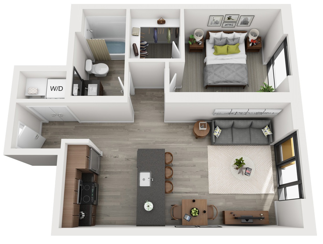 B2 - One Bedroom | Stokely Apartments