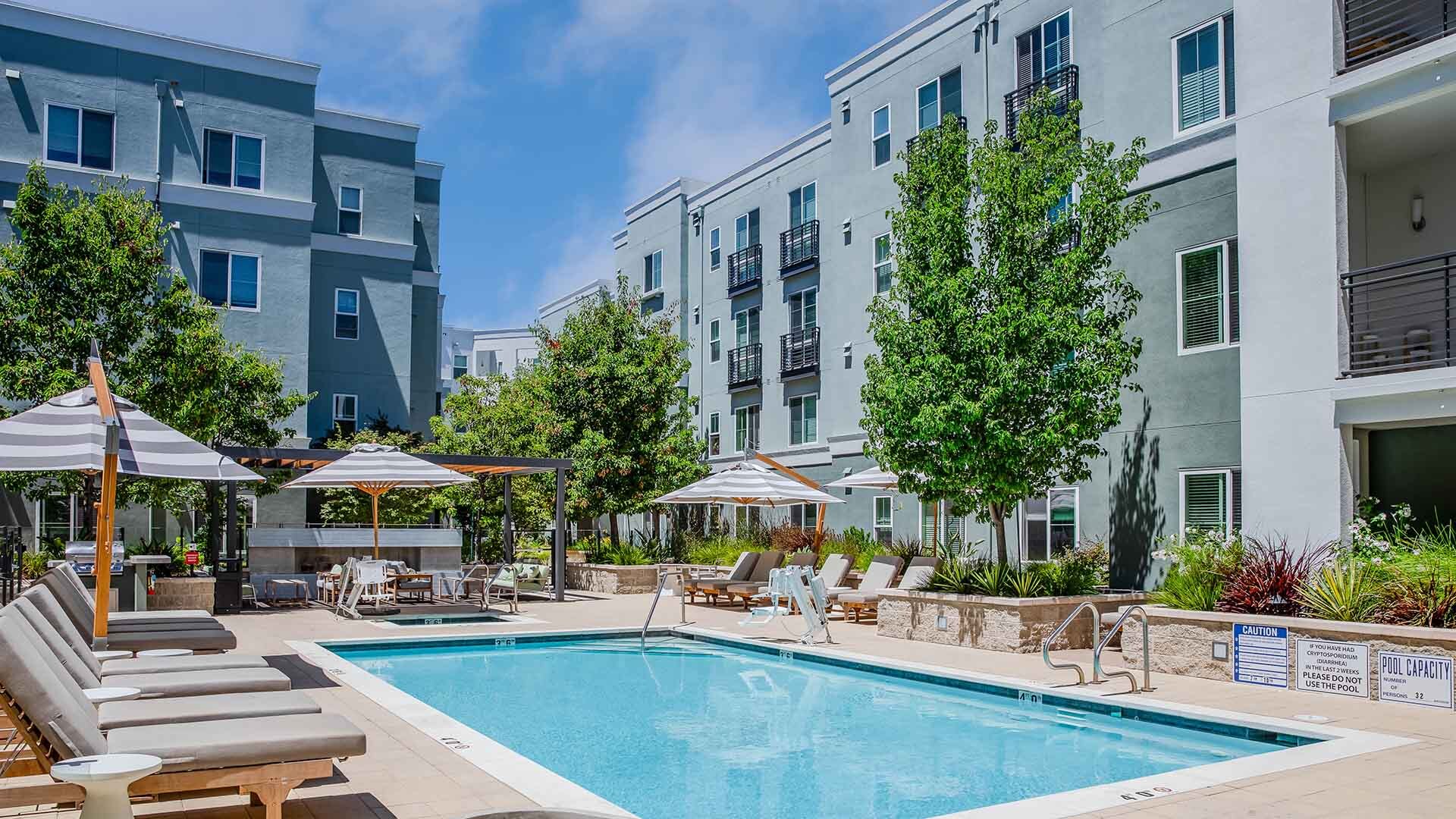 The lark san mateo poolarea amenities