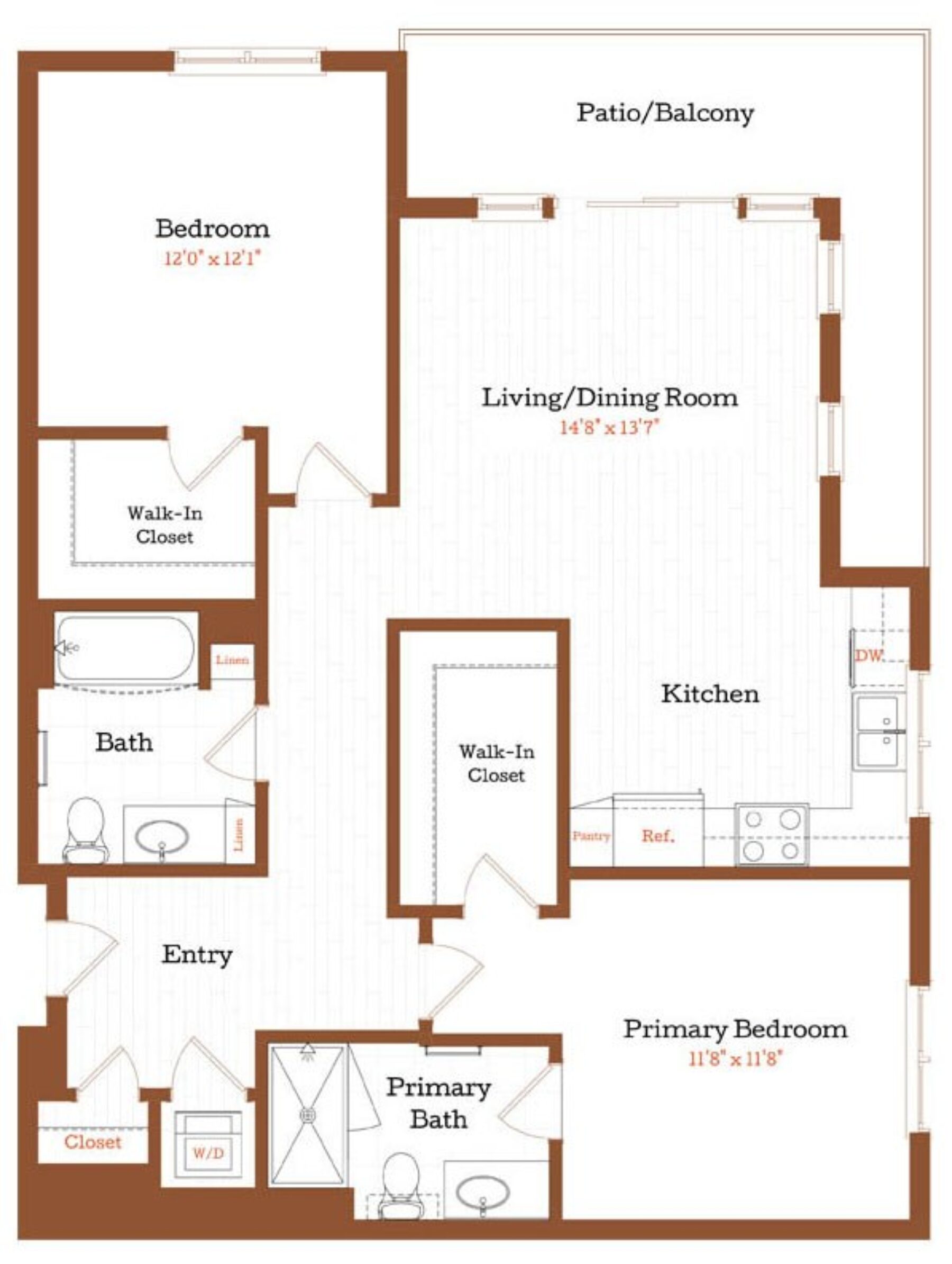 Plan Image: B2 - 2 Bedroom