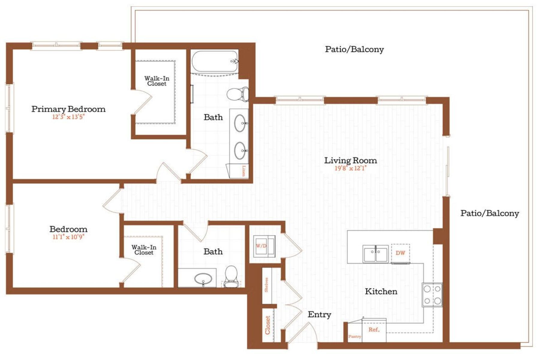 Plan Image: B4 - 2 Bedroom