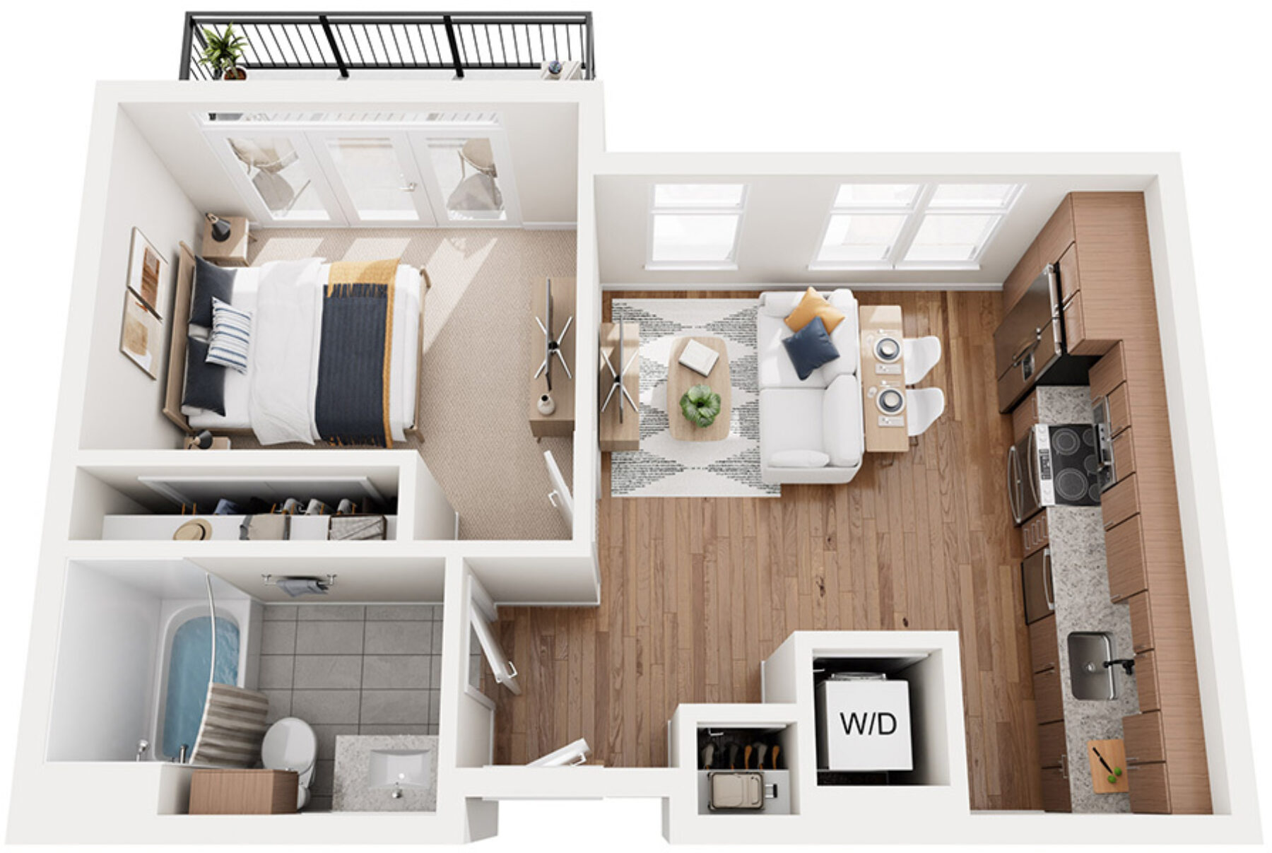 Plan Image: A1 - 1 Bedroom Minimalist