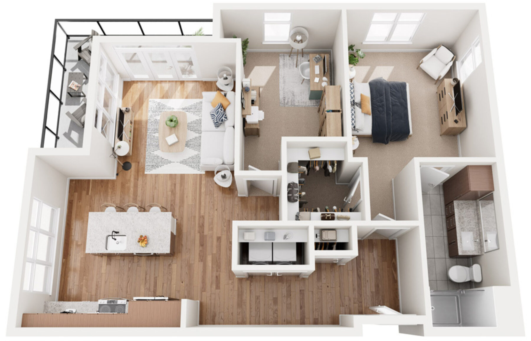 Plan Image: A9 - 1 Bedroom w/Balcony