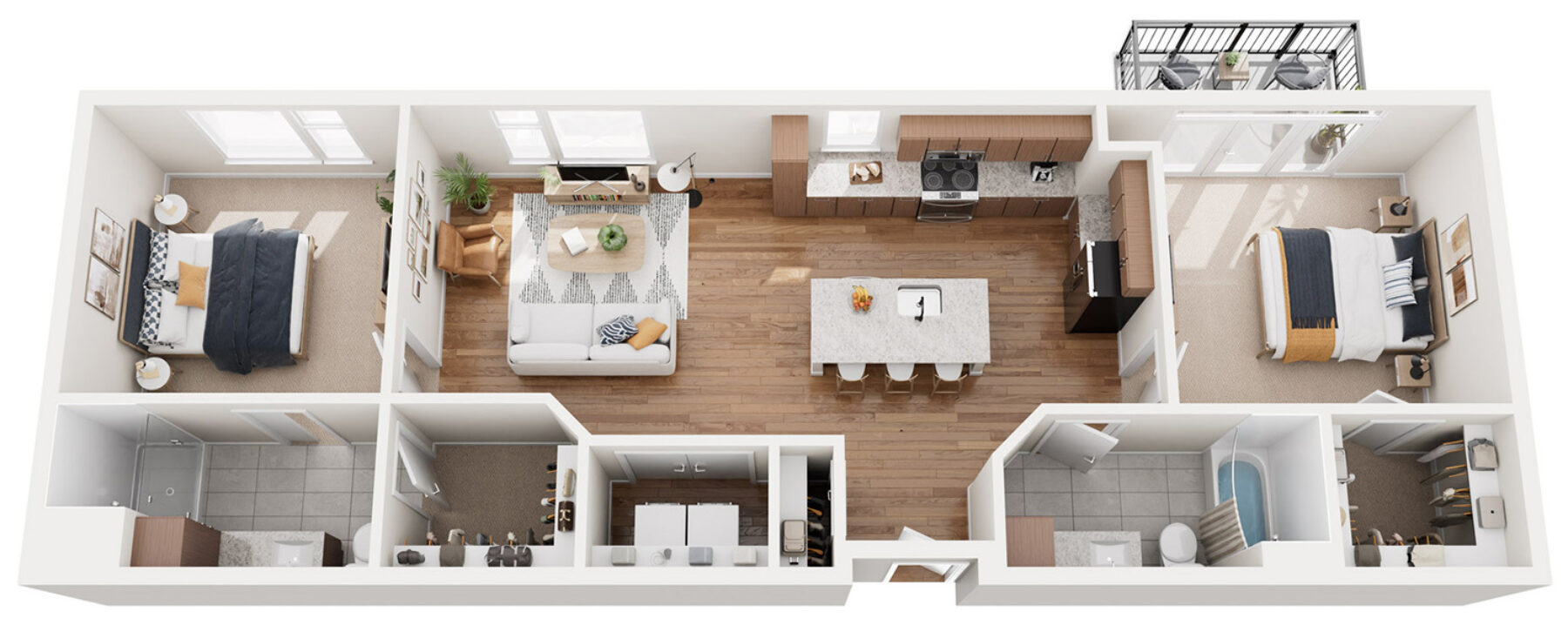 Plan Image: B3 - 2 Bedroom