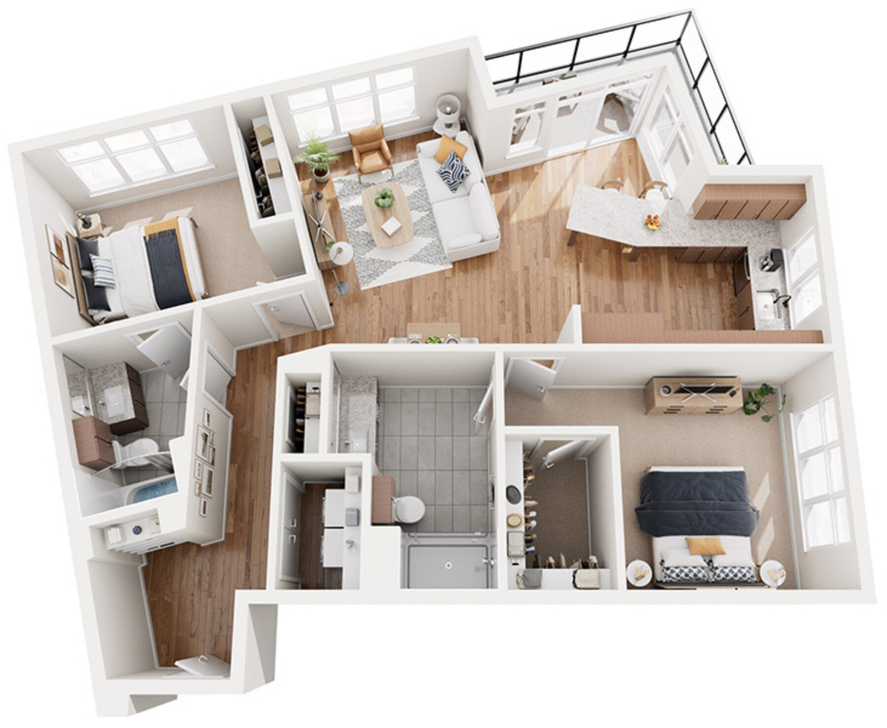 Plan Image: B7 - 2 Bedroom