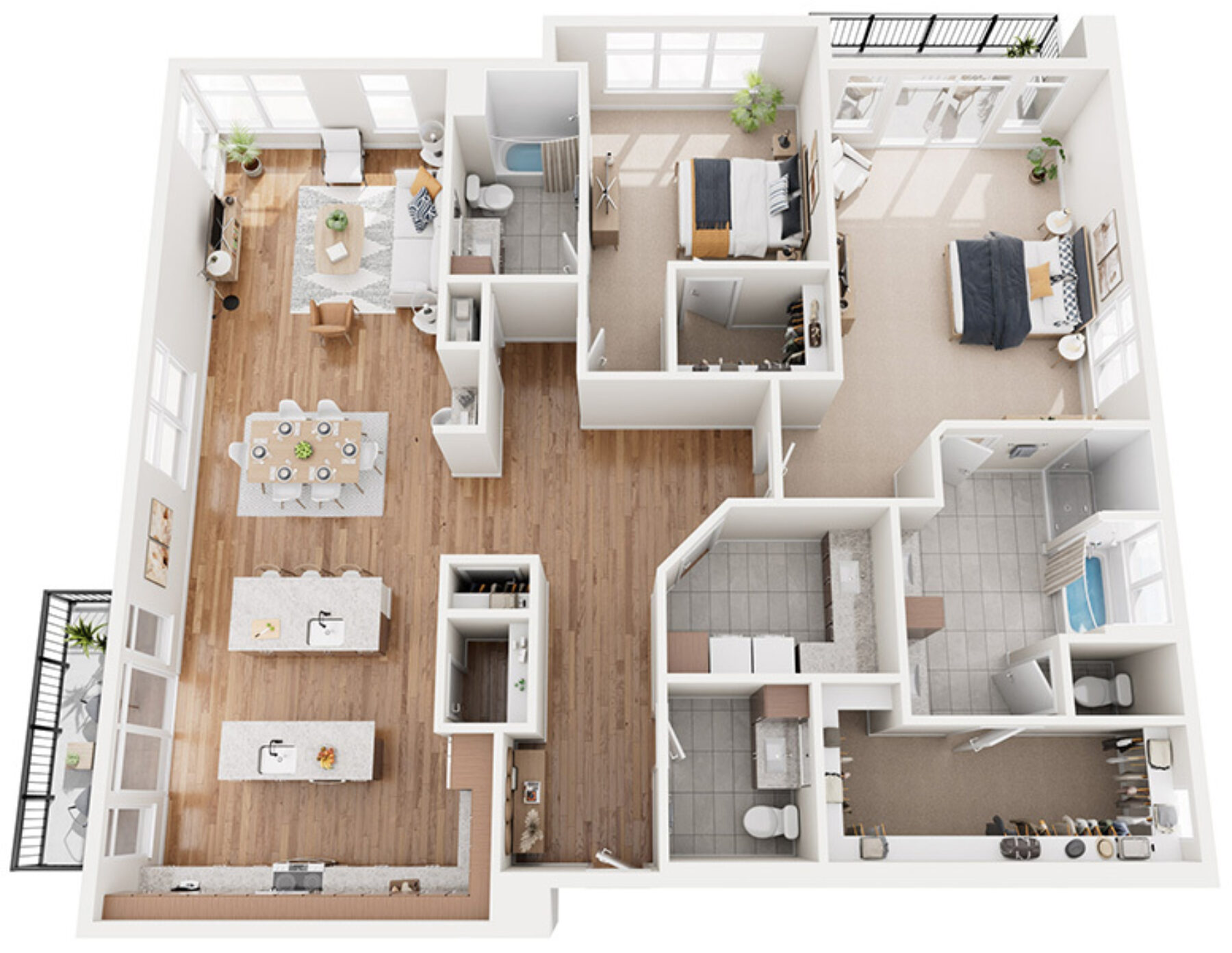 Plan Image: B9 - 2 Bedroom