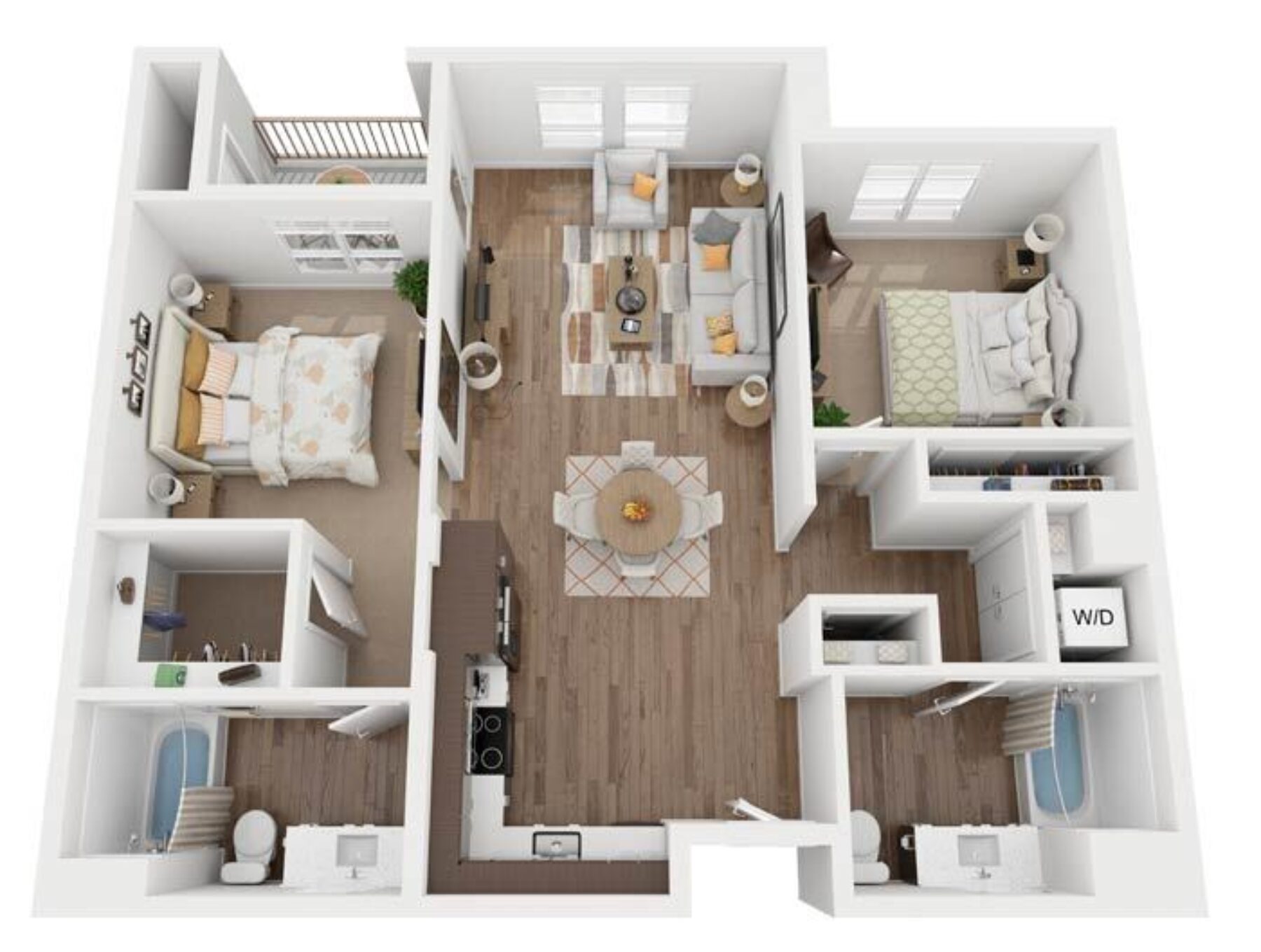 Plan Image: B1 - Two Bedroom