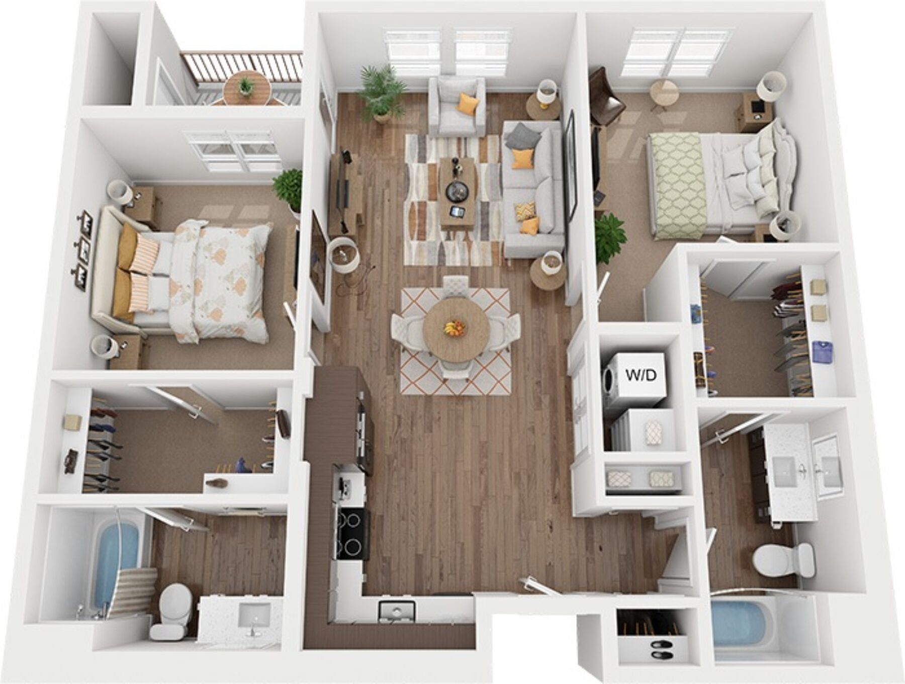 Plan Image: B2 - Two Bedroom