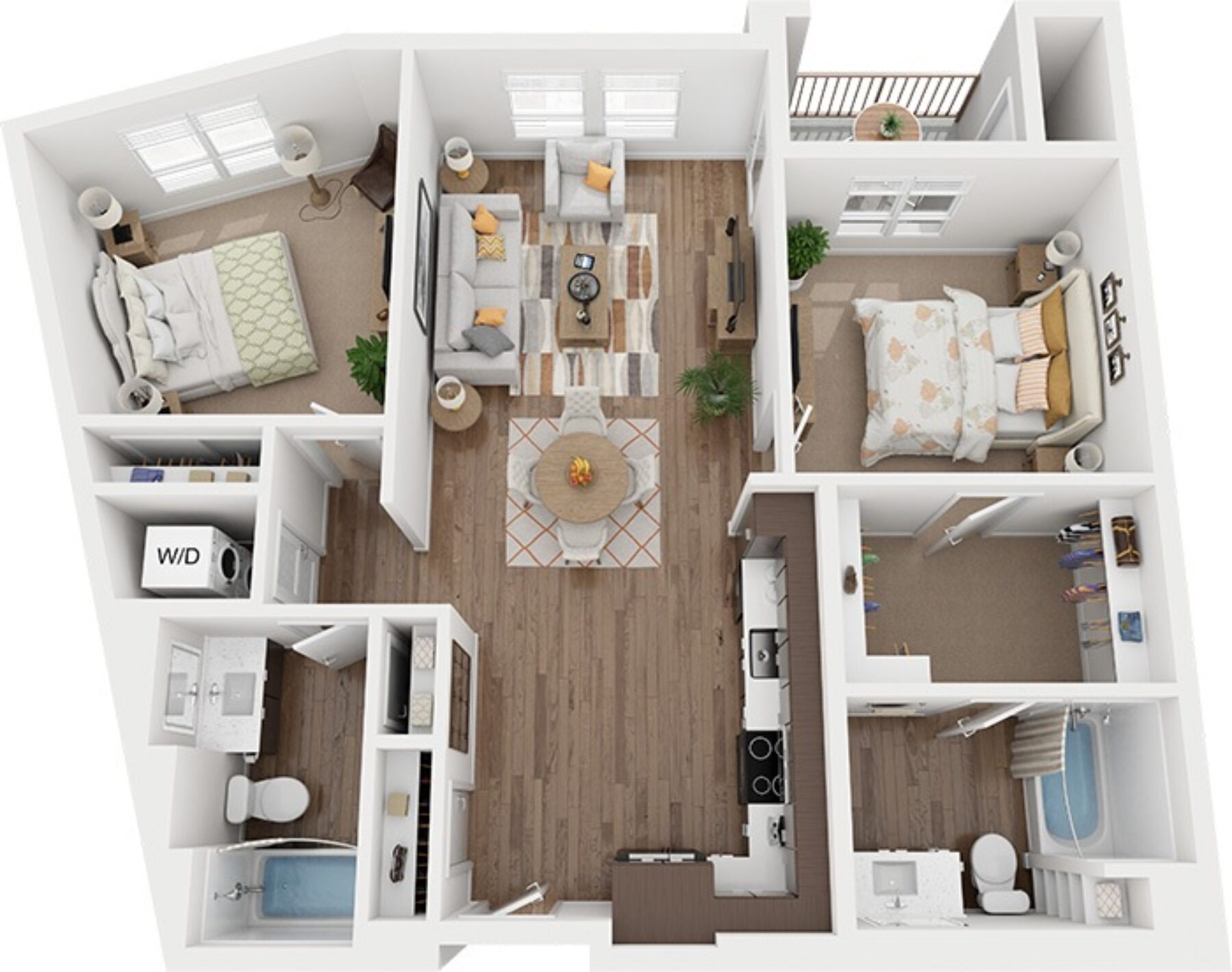 Plan Image: B3 - Two Bedroom